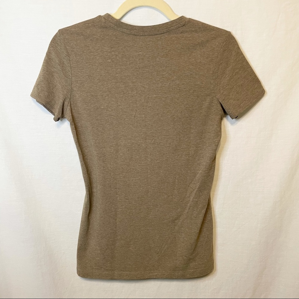 Calvin Klein Performance Brown V Neck T Shirt - XS - Picture 8 of 8